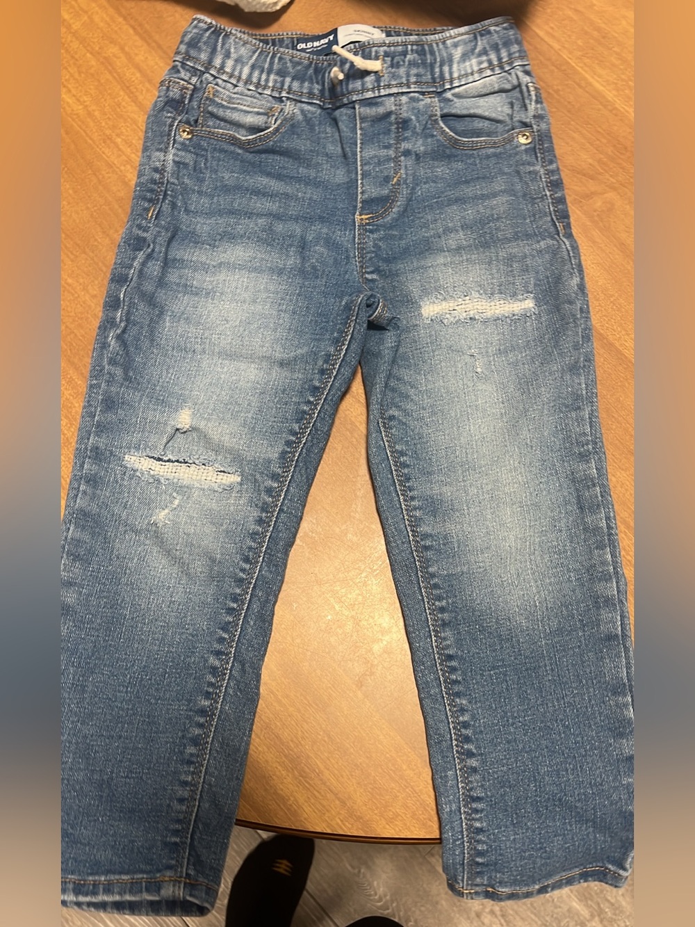 Old Navy Light Blue Faux Distressed Kids Skinny Jeans